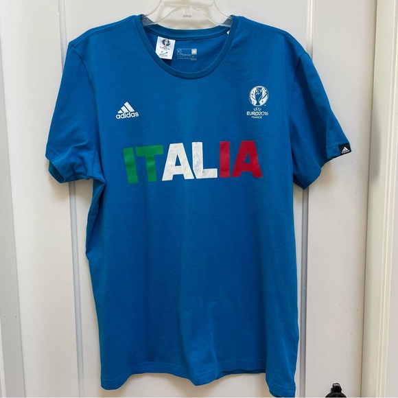 Mens Adidas licensed UEFA Euro 2016 Italia t-shirt - Picture 1 of 12